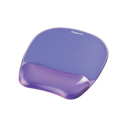 FELLOWES CRYSTALS GEL MOUSE PAD PURPLE 9144103