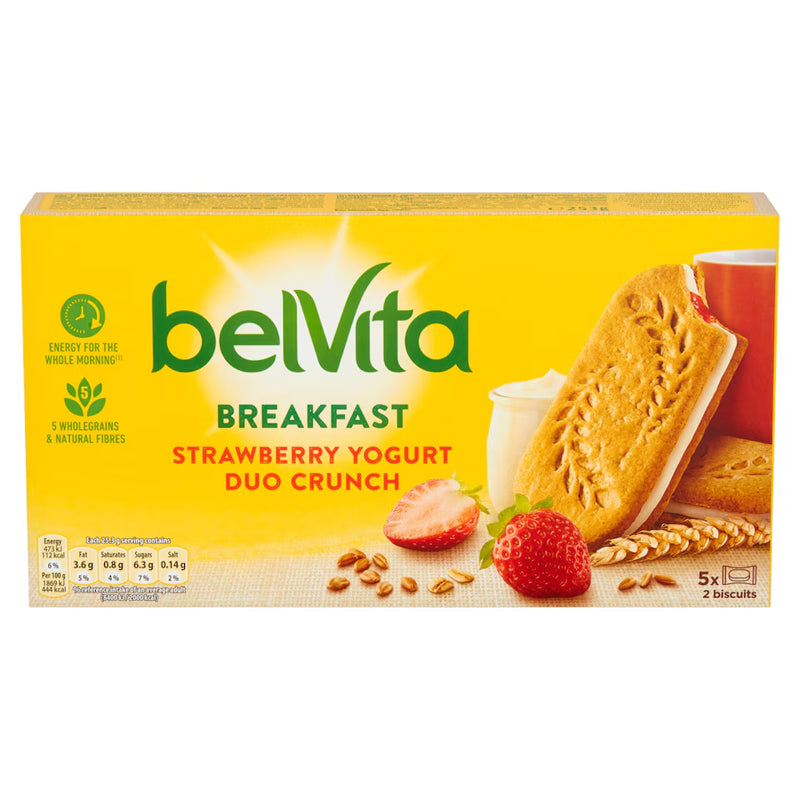 BELVITA STRAWBERRY YOGURT BREAKFAST BISCUITS (5 Pack)
