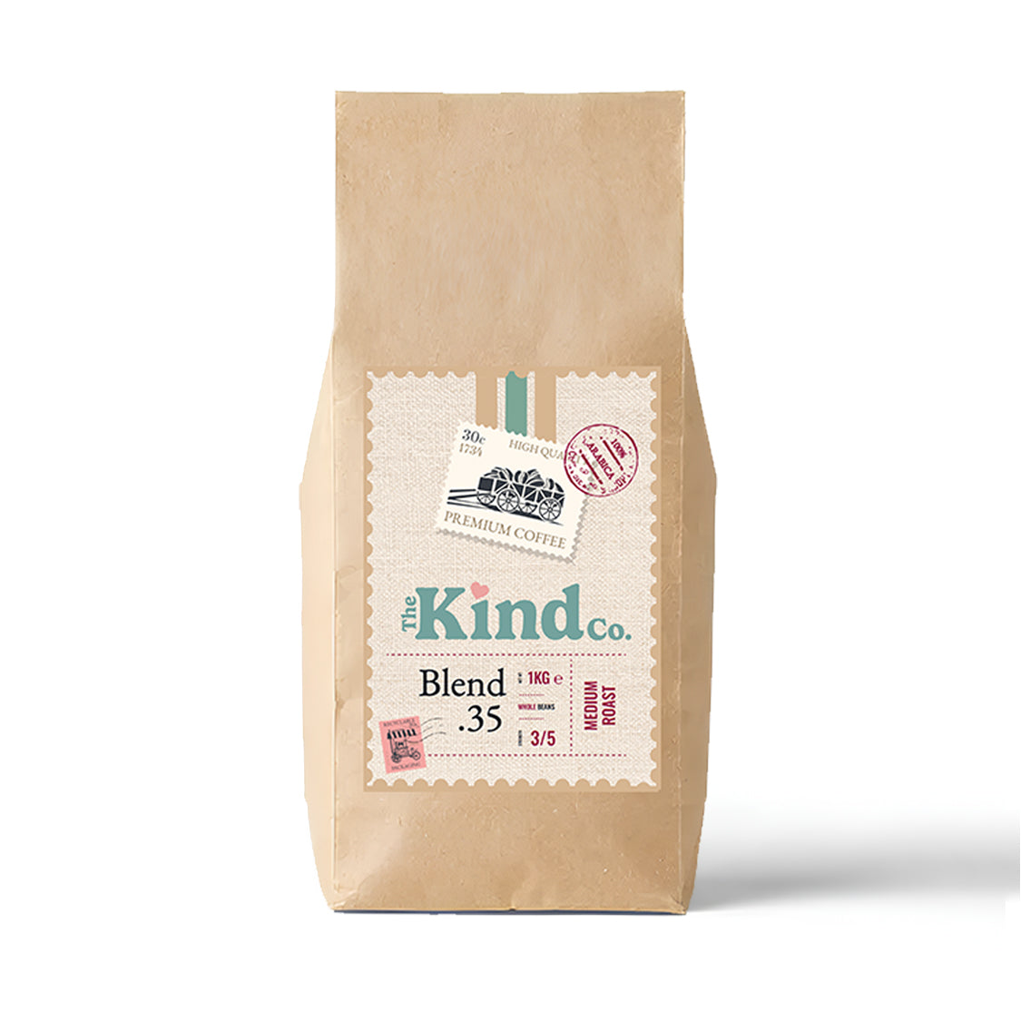 THE KIND CO BLEND .35 100% ARABICA WHOLEBEAN COFFEE (1kg) x 6