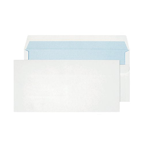 BLAKE PURELYEVERYDAY DL 90GSM SELF SEAL WHITE ENVELOPES (PAC
