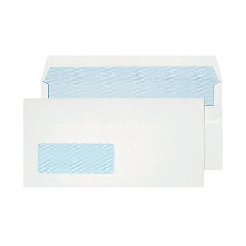BLAKE PURELYEVERYDAY DL 90GSM SELF SEAL WHITE WINDOW ENVELOP