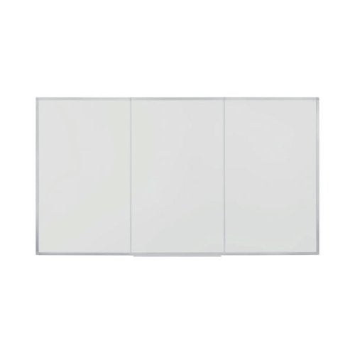 BI-OFFICE OUTSIZE MAGNETIC WHITEBOARD ALUMINIUM FRAME 1800X1