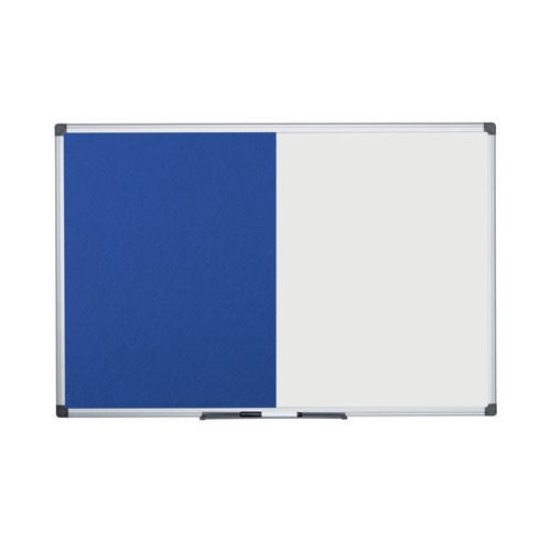 BI-OFFICE DRYWIPE AND FELT COMBINATION BOARD 1200X900MM XA05