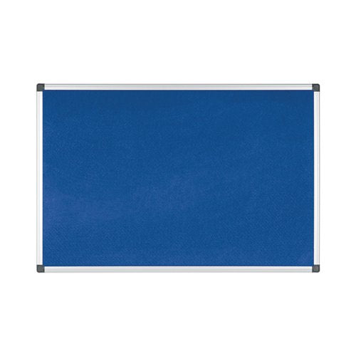 BI-OFFICE ALUMINIUM TRIM FELT NOTICE BOARD 900X600MM BLUE FA