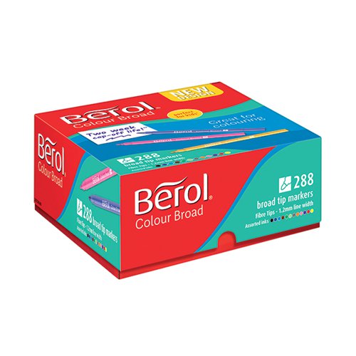 BEROL COLOUR BROAD CLASS PACK ASSORTED (PACK OF 288) 2057598
