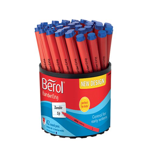 BEROL HANDWRITING PEN BLUE (PACK OF 42) 2066665