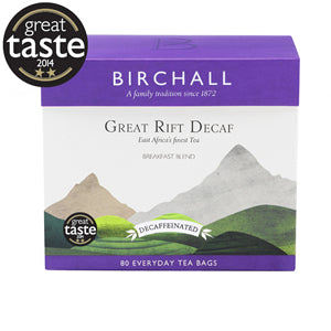 BIRCHALL GREAT RIFT DECAF EVERYDAY TEA BAGS (80 bags)
