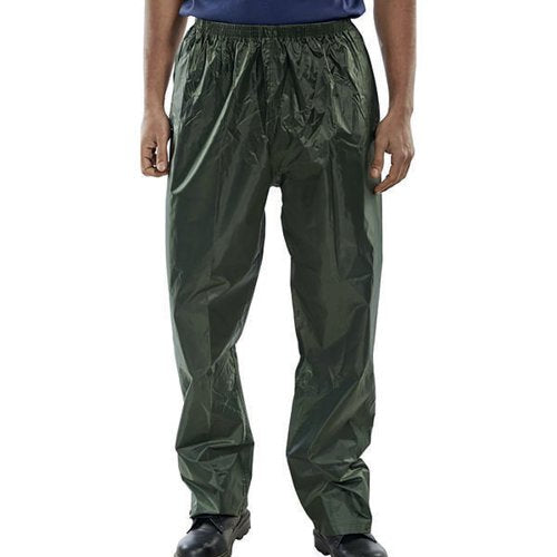 BEESWIFT NYLON B-DRI TROUSERS OLIVE GREEN L NBDTOL