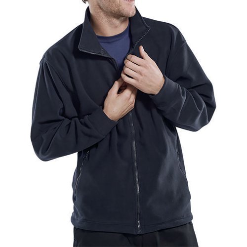 BEESWIFT STANDARD FULL ZIP FLEECE JACKET NAVY BLUE 2XL FLJN2