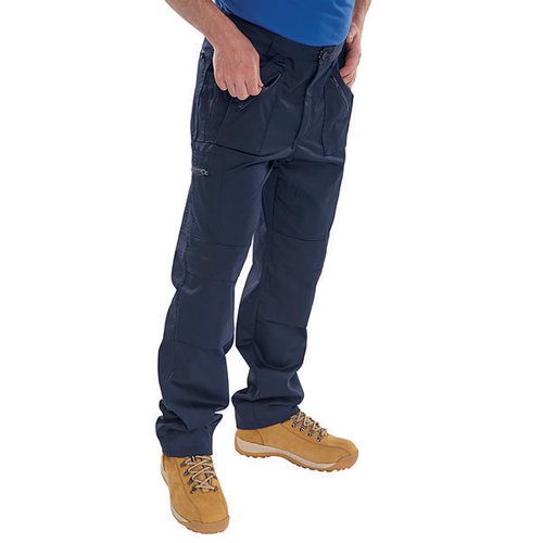 BEESWIFT CLICK ACTION WORK TROUSERS NAVY BLUE 48 AWTN48