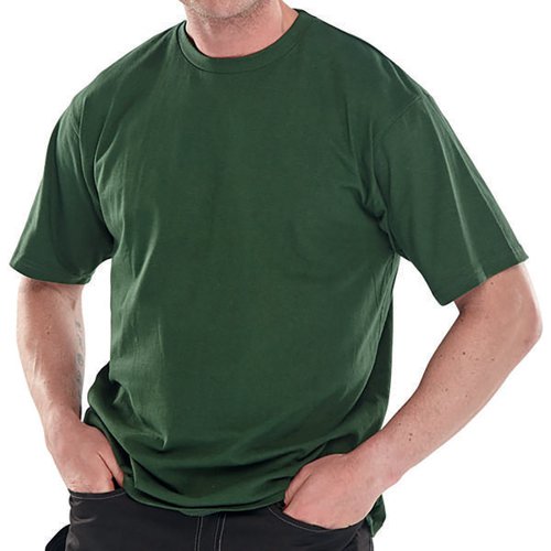 BEESWIFT CLICK HEAVYWEIGHT COTTON T-SHIRT BOTTLE GREEN 2XL C