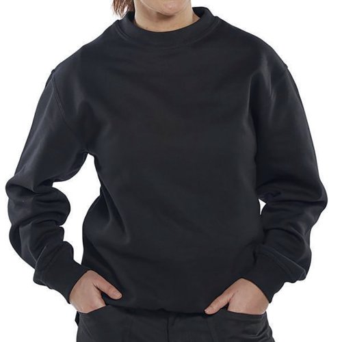 BEESWIFT CLICK POLYCOTTON SWEATSHIRT BLACK 3XL CLPCSBL3XL