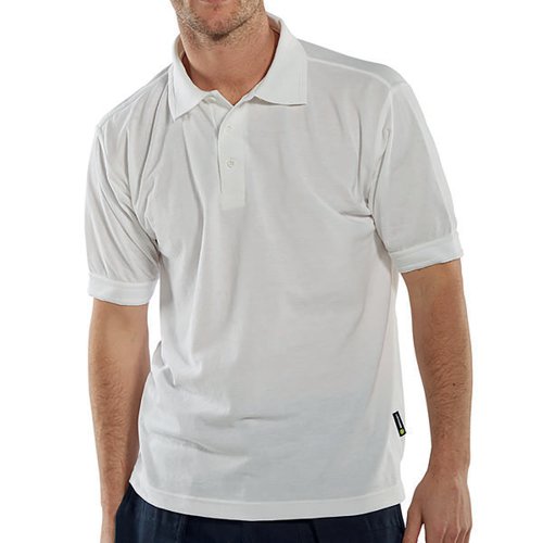 BEESWIFT CLICK SHORT SLEEVE POLO SHIRT WHITE XL CLPKSWXL