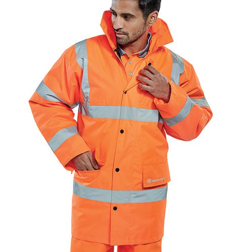 BEESWIFT CONSTRUCTOR HIGH VISIBILITY JACKET ORANGE 2XL CTJEN