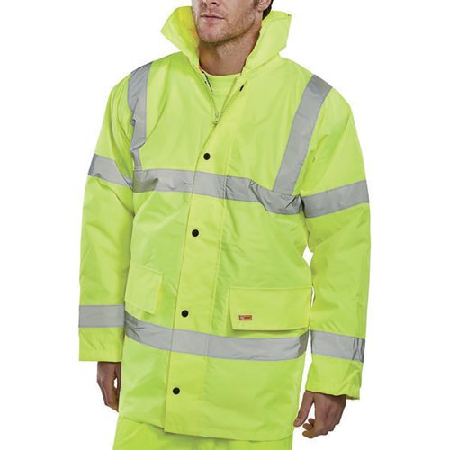 BEESWIFT CONSTRUCTOR HI VIS JACKET SATURN YELLOW 4XL CTJENGS