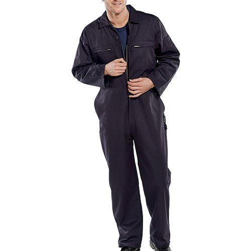 BEESWIFT SUPER CLICK HEAVYWEIGHT BOILERSUIT NAVY BLUE 38 PCB