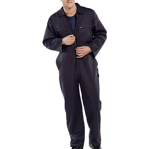 BEESWIFT SUPER CLICK HEAVYWEIGHT BOILERSUIT NAVY BLUE 48 PCB