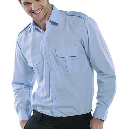 BEESWIFT PILOT LONG SLEEVE SHIRT SKY BLUE 18 PSLSB18
