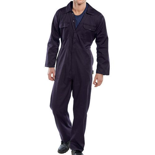 BEESWIFT CLICK POLYCOTTON REGULAR BOILERSUIT NAVY BLUE 38 RP