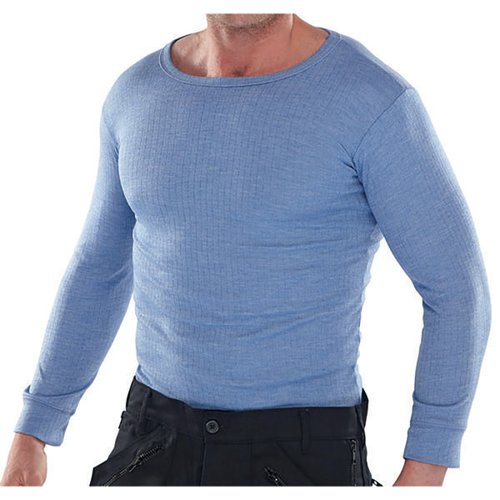 BEESWIFT LONG SLEEVE THERMAL VEST BLUE XL THVLSXL