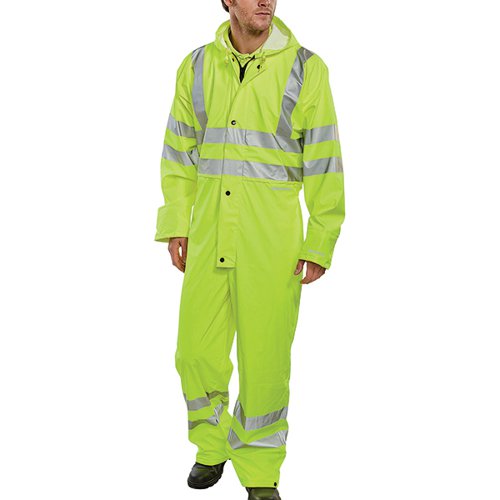 BEESWIFT SUPER B-DRI PU BREATHABLE COVERALL SATURN YELLOW XL