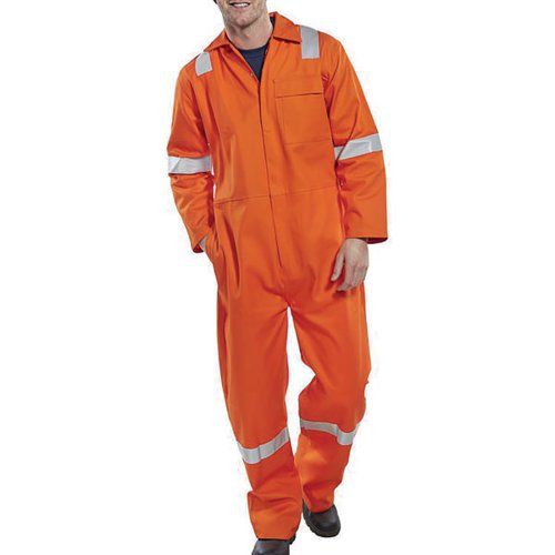 BEESWIFT FIRE RETARDANT BOILERSUIT NORDIC DESIGN ORANGE 40 C