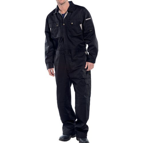 BEESWIFT CLICK PREMIUM BOILERSUIT STRETCH-PLUS BLACK 52 CPCB