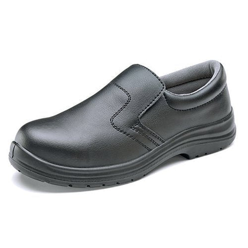 BEESWIFT MICRO-FIBRE STEEL TOE S2 SLIP-ON SHOE 1PR BLACK 6 C