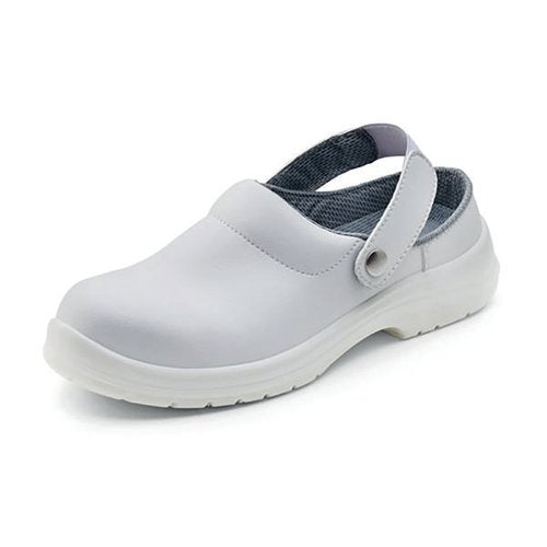 BEESWIFT MICRO-FIBRE SLIPPER STEEL TOE CAP 1PR WHITE 3 CF842