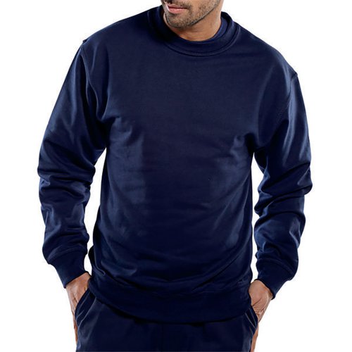 BEESWIFT CLICK POLYCOTTON SWEATSHIRT NAVY BLUE 4XL CLPCSN4XL
