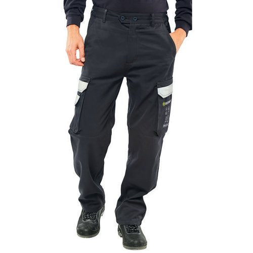 BEESWIFT ARC FLASH TROUSERS DARK NAVY BLUE 32S CARC4N32S
