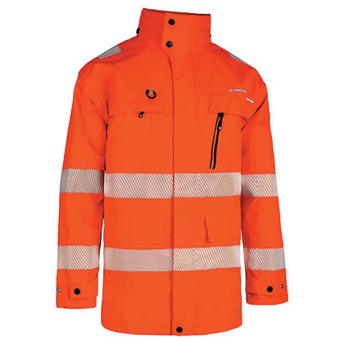 BEESWIFT DELTIC HIGH VISIBILITY FOUL WEATHER JACKET ORANGE 4