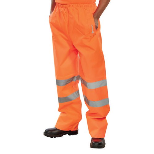 BEESWIFT PADDED THERMAL LINED RAIN TROUSERS ORANGE XL PTENOR