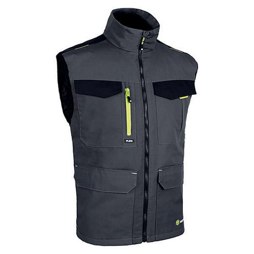 BEESWIFT FLEXWORKWEAR GILET TWO TONE GREY/BLACK 4XL SFBWGYBL