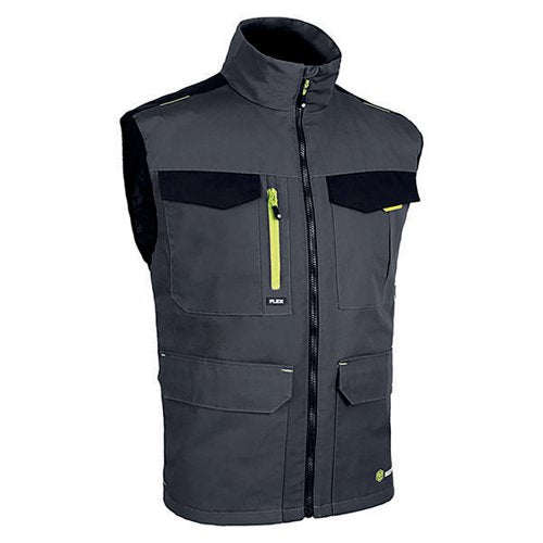 BEESWIFT FLEXWORKWEAR GILET TWO TONE GREY/BLACK L SFBWGYBLL