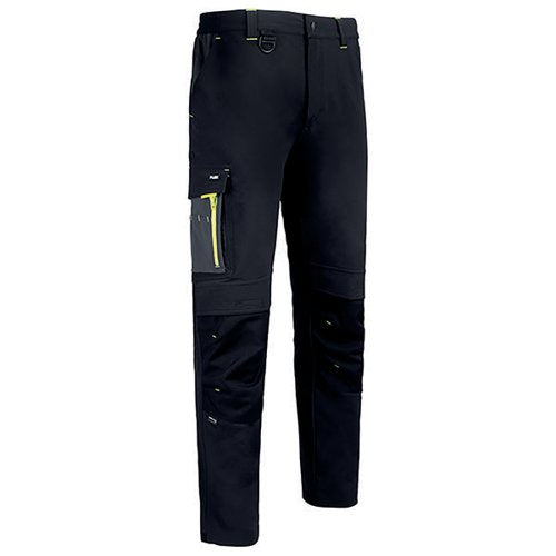 BEESWIFT FLEXWORKWEAR TROUSERS BLACK/GREY 48R SFTBLGY48R