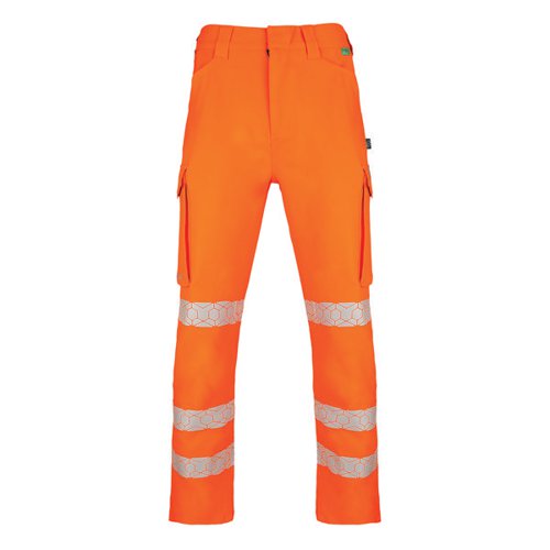 BEESWIFT ENVIROWEAR HIGH VISIBILITY TROUSERS ORANGE 30R EWCT