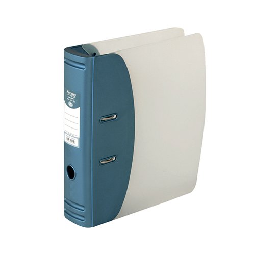 HERMES LEVER ARCH FILE A4 60MM CAPACITY METALLIC BLUE 832007