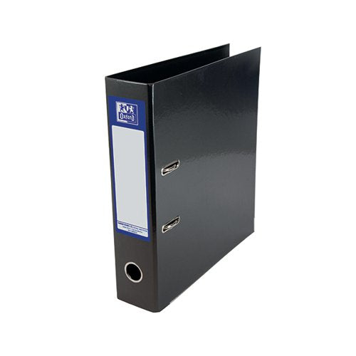 OXFORD 70MM LEVER ARCH FILE LAMINATED A4 BLACK 400107435