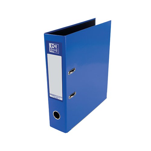OXFORD 70MM LEVER ARCH FILE LAMINATED A4 BLUE 400107430