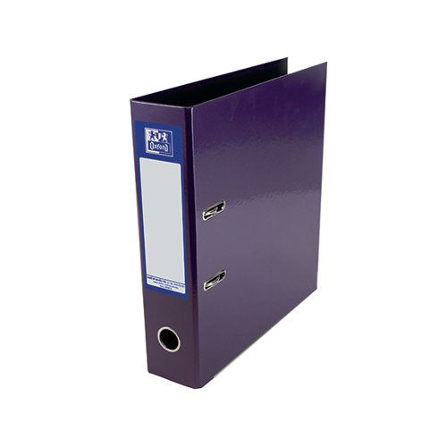 OXFORD 70MM LEVER ARCH FILE LAMINATED A4 PURPLE 400107440