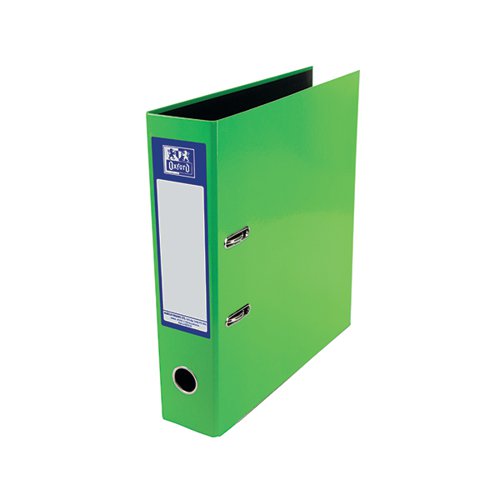 OXFORD 70MM LEVER ARCH FILE LAMINATED A4 GREEN 400107389
