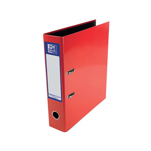 OXFORD 70MM LEVER ARCH FILE LAMINATED A4 RED 400107431