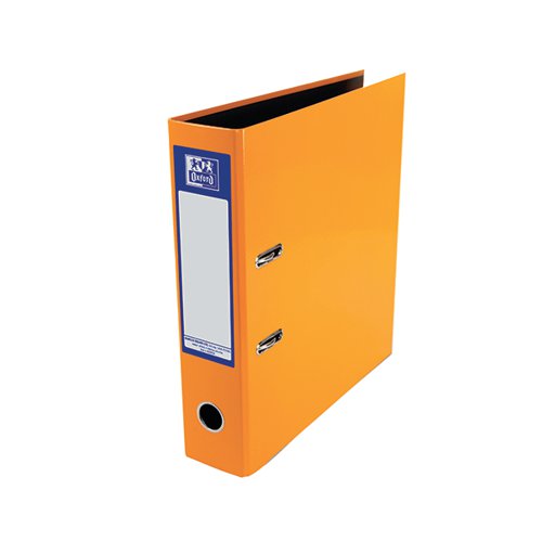 OXFORD 70MM LEVER ARCH FILE LAMINATED A4 ORANGE 400107437