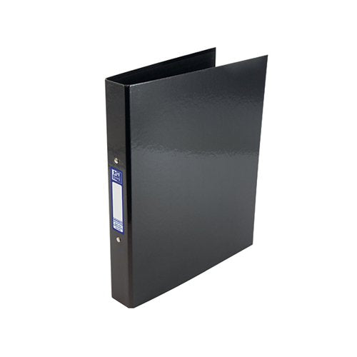 OXFORD 25MM 2 O-RING BINDER LAMINATED A4 PLUS BLACK 40001775