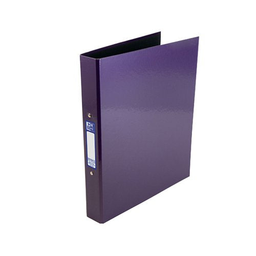 OXFORD 25MM 2 O-RING BINDER LAMINATED A4 PLUS PURPLE 4000177
