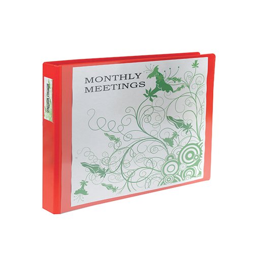 ELBA VISION 30MM 4D-RING BINDER OBLONG A3 RED 100080866