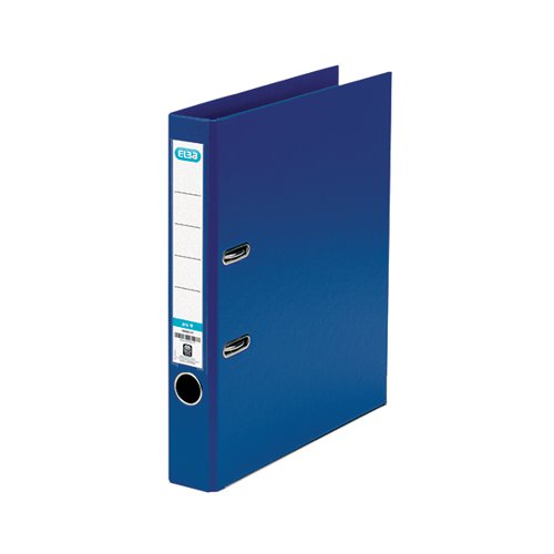 ELBA 50MM LEVER ARCH FILE PLASTIC A4 BLUE 100025925
