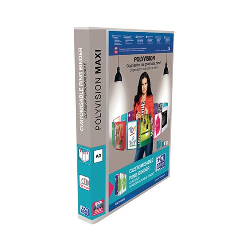 ELBA POLYVISION A3 MAXI PORTRAIT CLEAR 25MM 4 D-RING PRESENT