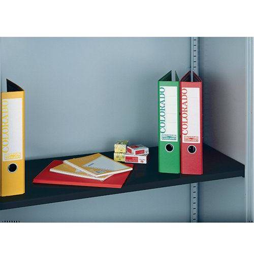 BISLEY STANDARD SHELF 908X390X25MM BLACK FOR BISLEY TAMBOUR UNITS AND CUPBOARDS BBS/P1